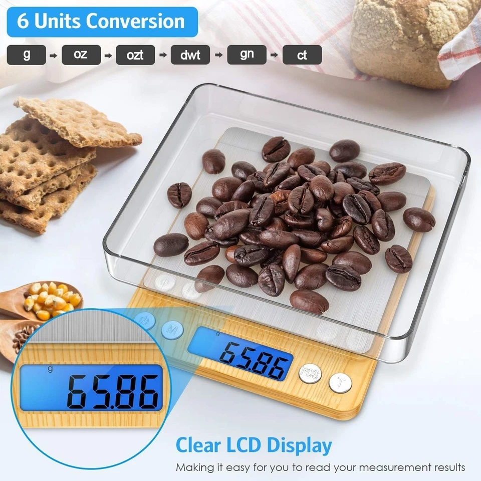 Báscula de cocina digital, mini báscula de bolsillo para joyas de 500 г НОВЫЙ - Изображение 3 из 4
