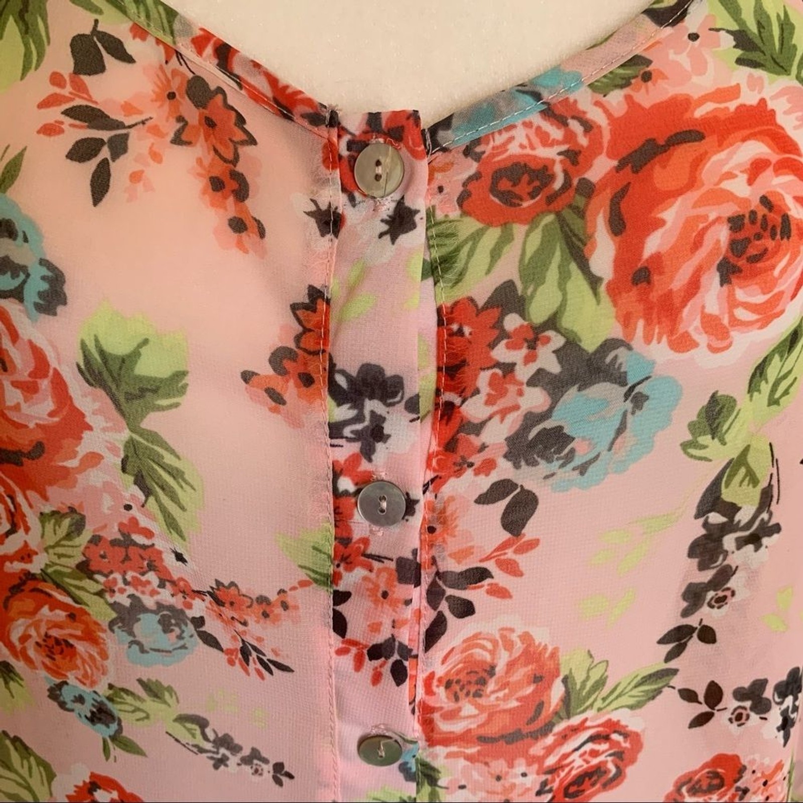 Torrid Duster Summer Spring Button Down Floral Ch… - image 10