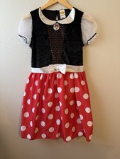 Disney Classic Minnie Mouse Costume Girls Size 10.5-12.5 Dress Up