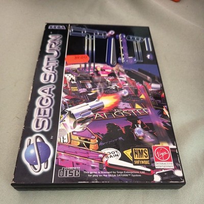 Virgin SEGA SATURN Hyper 3D Pinball TILT! dt PAL CIB Arcade Flipper Rendergrafik