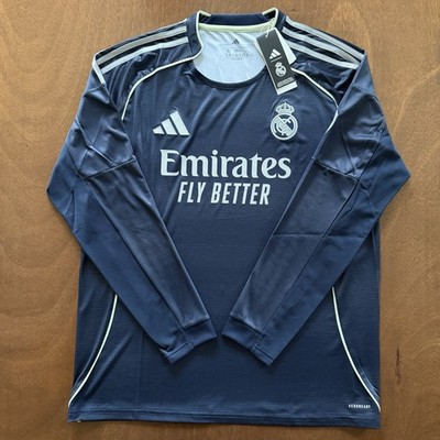 adidas Real Madrid 2025-26 Away L/S Jersey Kylian Mbappé #10 Sz XL