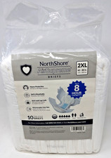 NorthShore AirSupreme Breathable HBL Adult Diapers with Tabs 2XL 10 Count 60-80"