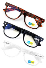 3 Pares de Gafas de Lectura con Bloqueo Rayos UV Luz Azul para Hombre y Mujer