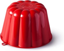 Traditional Jelly Mould Red Plastic 5.91x3.94x5.91cm 70g Blancmange Panna