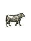 z32 Cow fine English Pewter Pin Badge