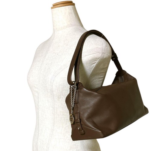 Montblanc Star Charm Shoulder Bag Leather Brown Silver Color From Japan - Foto 16 di 24