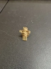Gold Cross With Treble Clef Hat Or Lapel Pin