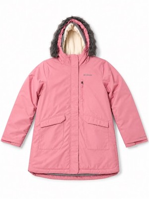 Columbia youth Enfant Suttle Mountain Long Insulate pink Coat  size L new 