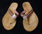 American Eagle Outfitters pink and tan slip on slap sandals 7.5 — photo 2