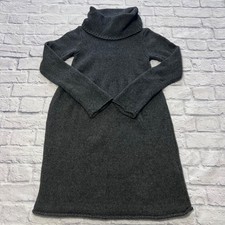 Old Navy Women's Dress Medium Lamb's Wool Cotton Blend Grey Long Sleeve 