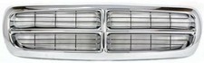 New Front Grille Chrome With Black For 1997-2004 Dodge Dakota 1998-2003 Durango New Front Grille Chrome With Black For 1997-2004 Dodge Dakota 1998-2003 Durango