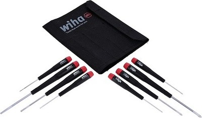 Wiha 26199 8 Piece Precision Slotted And Phillips Screwdriver Set