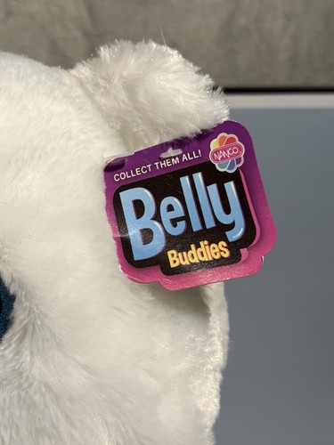 NWT Nanco Belly Buddies Polar Bear White Blue Stuffed Animal Plush Toy Kids Cute - Picture 7 of 9