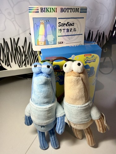 Pop Mart Bikini Bottom Buddies Sardines Secret- Rare SpongeBob Pendant AUTHENTIC