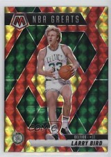 2024 Mosaic NBA Greats Choice Fusion Red & Yellow Prizm /75 Larry Bird HOF 1q9j