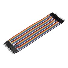 Male to Male 40Pin Breadboard Jumper Wire 2.54mm Pitch Cable 20cm 1 Pcs