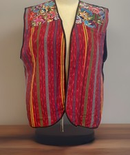 Vintage Latin Import Gallery Handcrafted Guatemalan Women  s Embroidered Vest