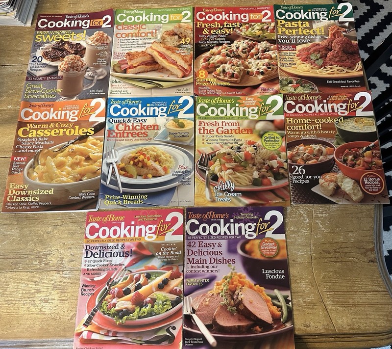 Bundle Of taste Of home’s Cooking for 2 Magazines