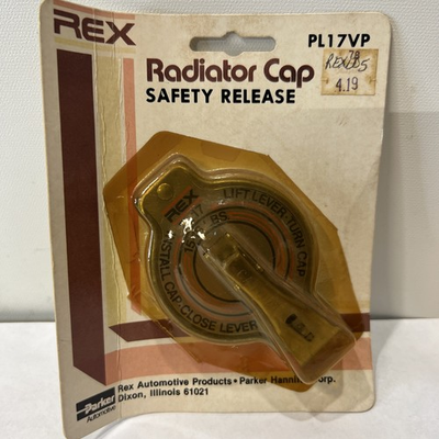 #ad Vintage Rex Safety Release Radiator Pressure Cap PL17VP New USA Made $14.99