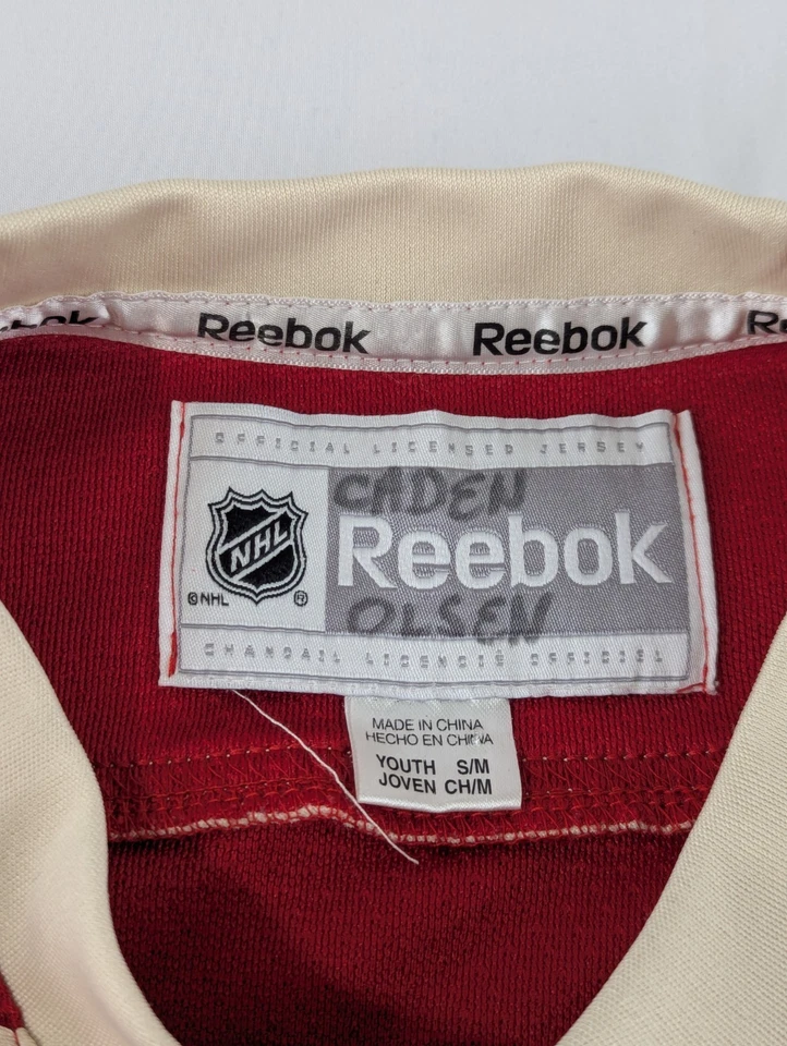 Zach Parise Minnesota Wild #11 Reebok Jersey Yourh Small S Red NHL Written On - Image 3 of 4