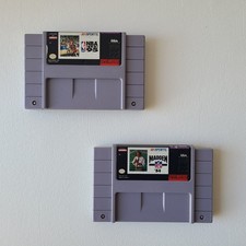 VTG Super Nintendo SNES Games NBA Live 95 NFL Madden 94 Cart Only Tested Lot