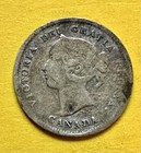 Canada 1900 Queen Victoria Five Cent Narrow "O". 92.5% Silver. Fine Condition ￼￼ — photo 2