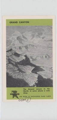 1960 Ed-U-Cards The Book of Knowledge Flash Cards Grand Canyon #24A 0w6