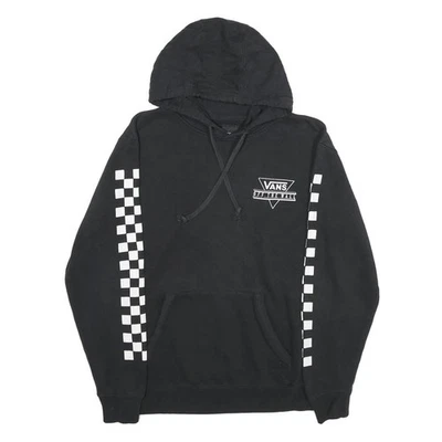 VANS Sweat À Capuche À Carreaux Noirs Pour Hommes En Mélange De Coton Skatewear - Photo 1/4