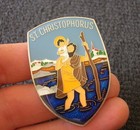 St. CHRISTOPHER VW HOOD CREST SPLIT OVAL BUG BEETLE COX HEB KÄFER CHRISTOPHORUS