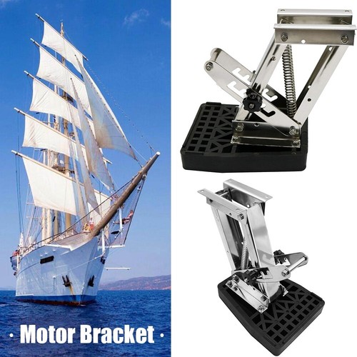 Stainless Steel 20hp Outboard Motor Bracket Kicker UP Auxiliary Trolling Boat eBay