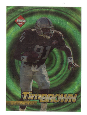 1995 Collector's Edge 12 NM- Tim Brown  EdgeTech Los Angeles Raiders Card