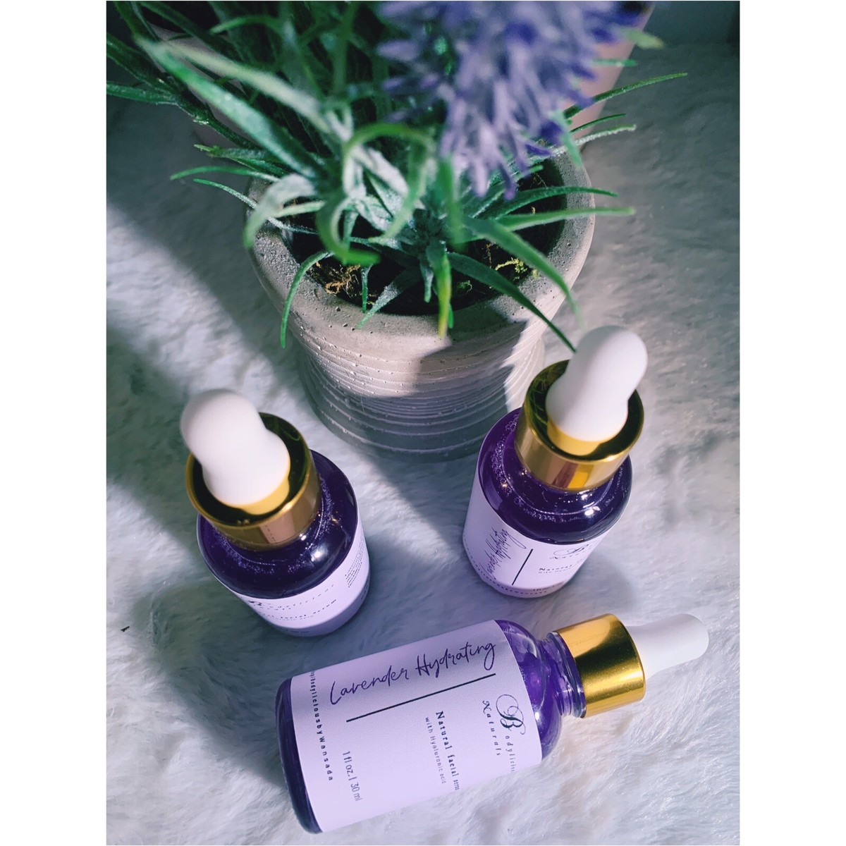 Lavender Hydrating Face Serum~ Hyaluronic Acid~ Natural Plant Based~1 Oz