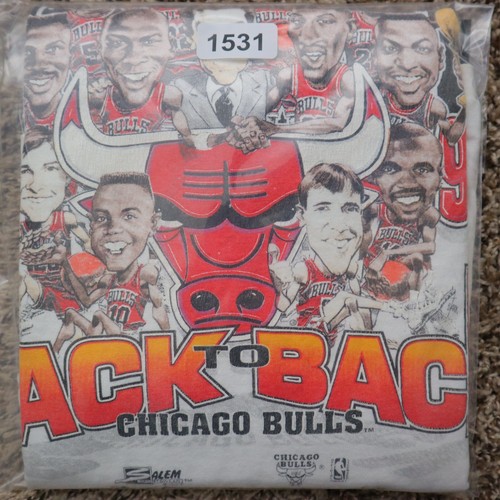 Vintage 1992 Chicago Bulls NBA World Champions Caricature Shirt 2XL 25.5x27 - Picture 20 of 20