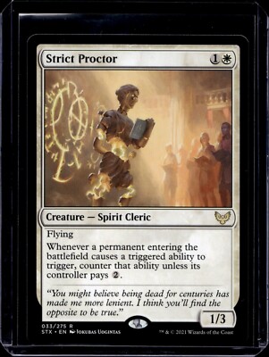 Strict Proctor Strixhaven: School of Mages NM White Rare MAGIC MTG CARD | eBay Strict Proctor Strixhaven: School of Mages NM White Rare MAGIC MTG CARD | eBay