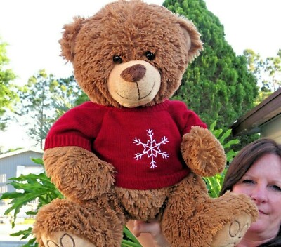 LARGE Best Made Toys Winter Sweater Teddy Bear SOFT Plush Stuffed Animal Doll