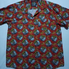DIXXON 'Sausage Fest' Party Blend Short Sleeve Button-Up Shirt Size LARGE