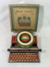 Toy Typewriter Simplex Model 300 Early 1900s