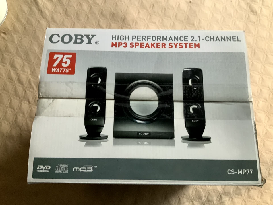 Coby High Performance 2.1-Channel MP3 Speaker System CS-MP77 - Image 4 of 4