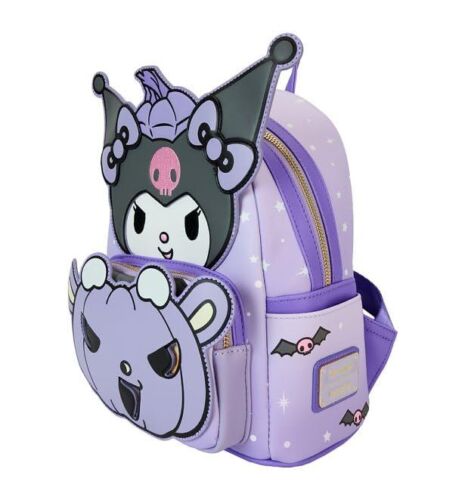 Mini mochila Loungefly Sanrio Kuromi Pumpkin Glow - Imagen 3 de 6