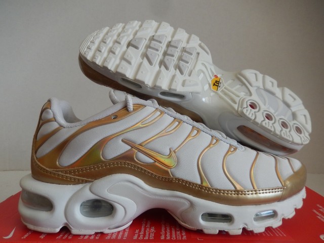 Size 5.5 - Nike Air Max Plus White Gold for sale online | eBay