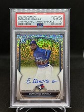 2023 Bowman Enmanuel Bonilla 1st Chrome Prospect Speckle Auto /299 PSA 10 💎