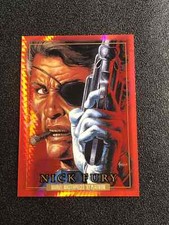 Nick Fury 2024 Marvel Masterpieces 92 Platinum #64 Red Prism 170/492