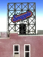 Miller Engineering ~Z/N Scale ~ Snapple Animated Rooftop Billboard Small ~338905