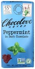 Chocolove Peppermint In Dark Chocolate Bar 3.2 oz, Pack of 2