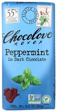 Chocolove Peppermint In Dark Chocolate Bar 3.2 Oz Pack Of 4