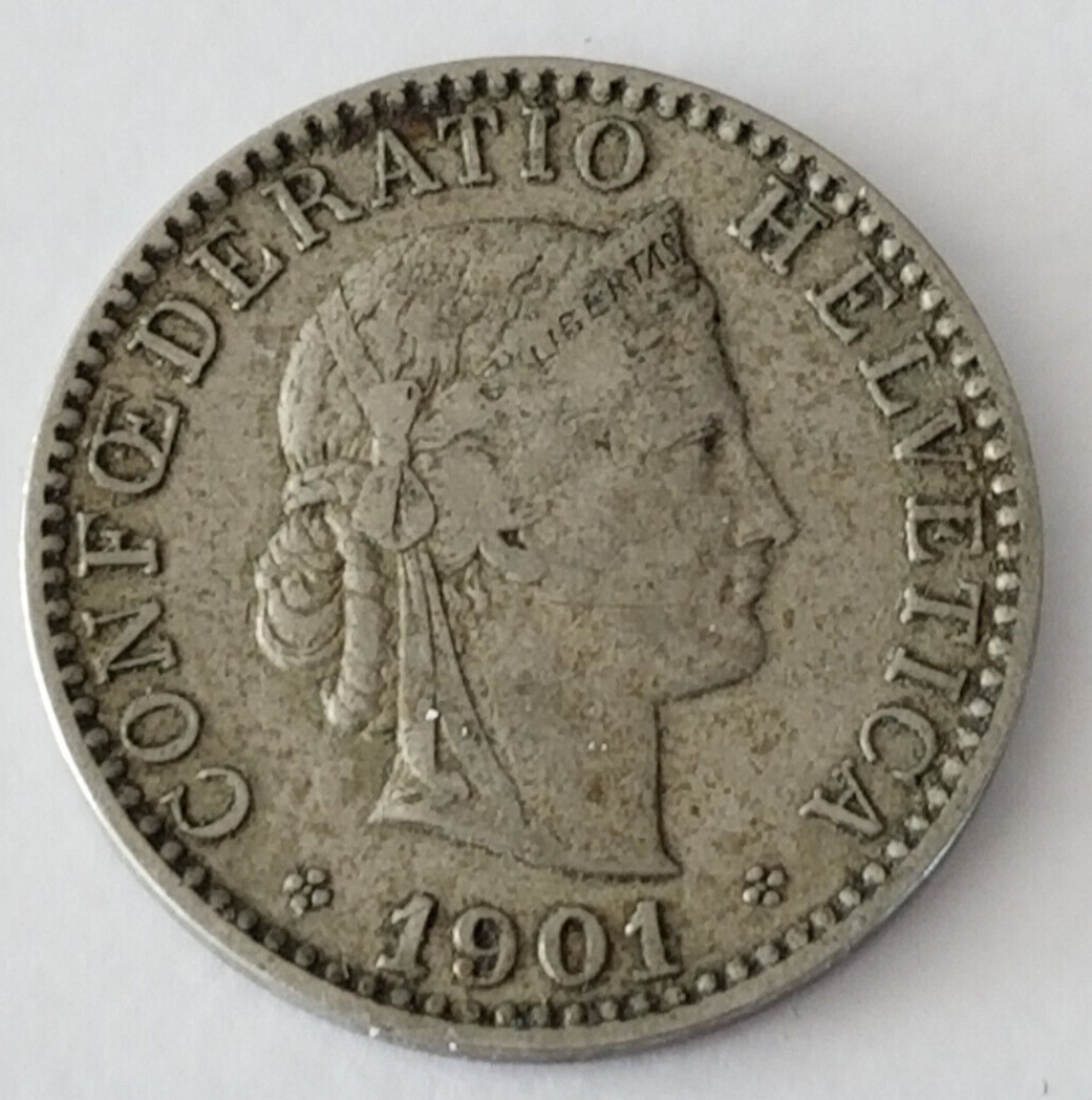 1901 20 Rappen Confoederatio Helvetica - Switzerland | eBay
