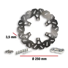 Malossi Whoop Disc Brake 250mm 3.5mm Thick Adapter Runner RST 50 2005-09