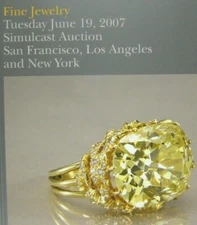 Bonhams Catalog Fine Jewelry 2007 Jewellery Simulcast Auction New York