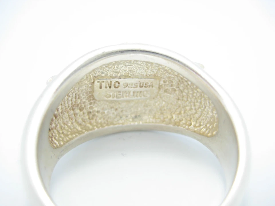 Sterling Silver TNC The Noble Collection Turquoise Eagle 925 Ring Size 13 - Image 4 of 4