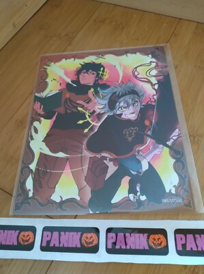 BAM! Black Clover 8x10 Art Print #0857/2500 Signed by Artist Ashley Riot COA